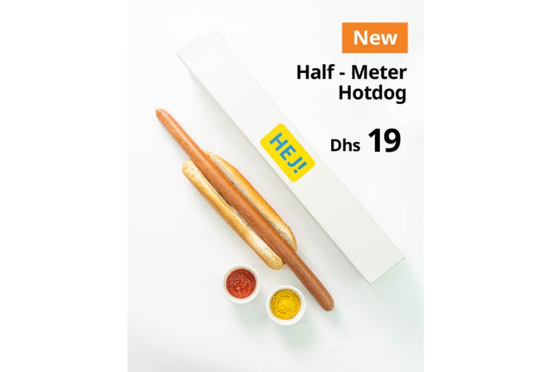 IKEA UAE launches gigantic half-metre hot dog!